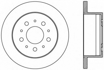OPEN PARTS bda238410 -  Тормозной диск